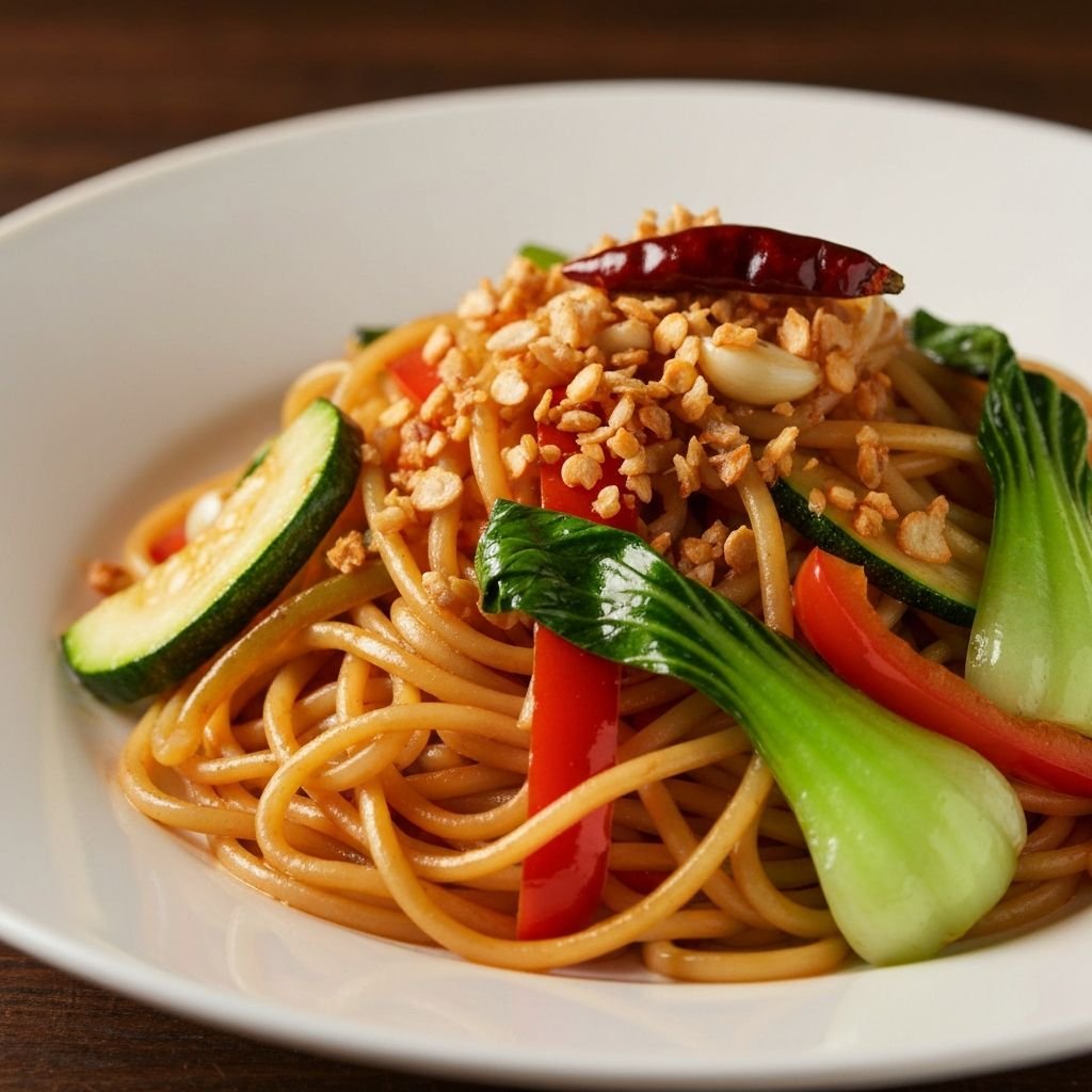 Veg Chilli Garlic Noodles (half)