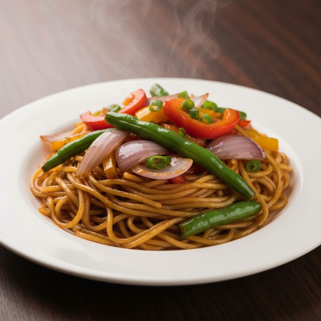 Veg Hakka Noodles (half)