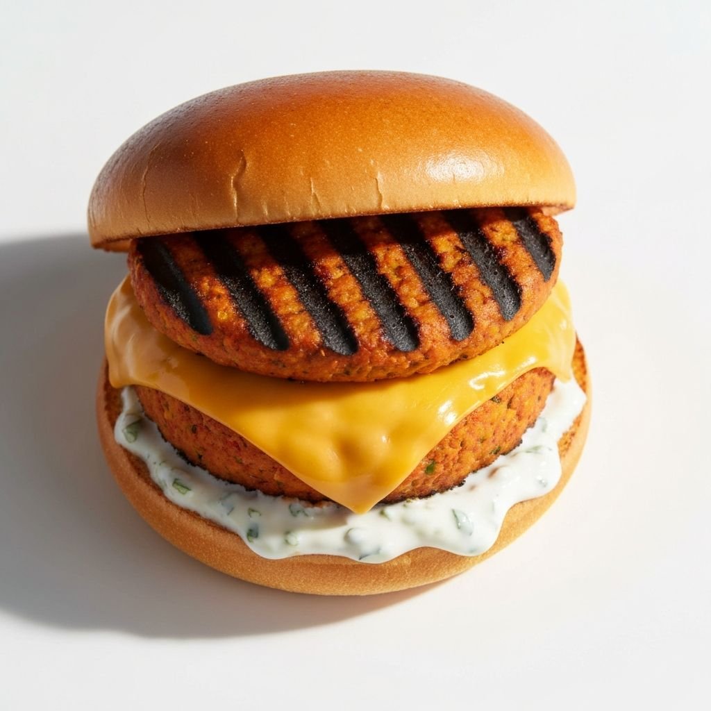 Spicy Tandoori Cheese Burger