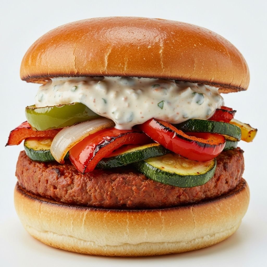 Spicy Tandoori Veg Burger